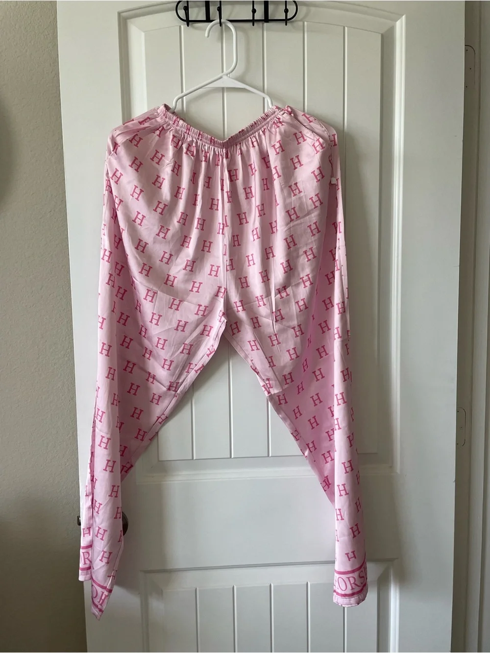 Girls Pink Horse Print Pajama Top